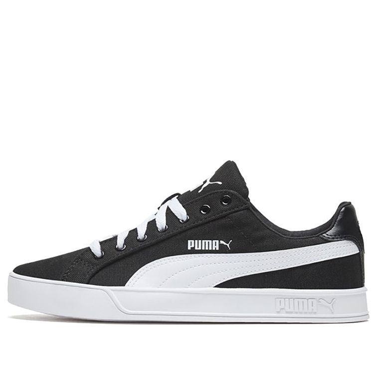 PUMA Smash Vulc Canvas 'Black White' 374754-02