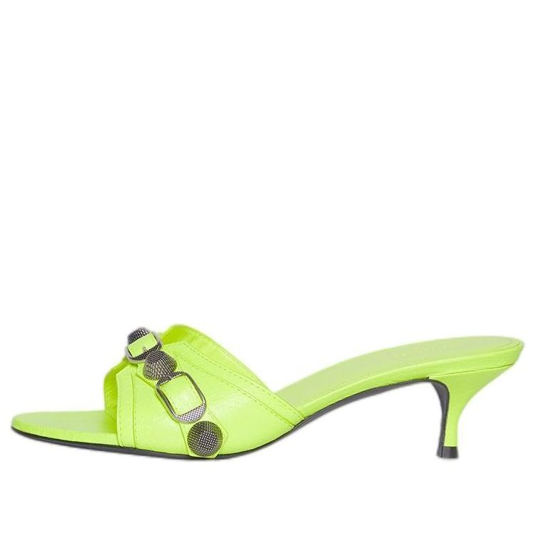 (WMNS) Balenciaga Cagole Sandals 'Green' 694350WAD4E7381