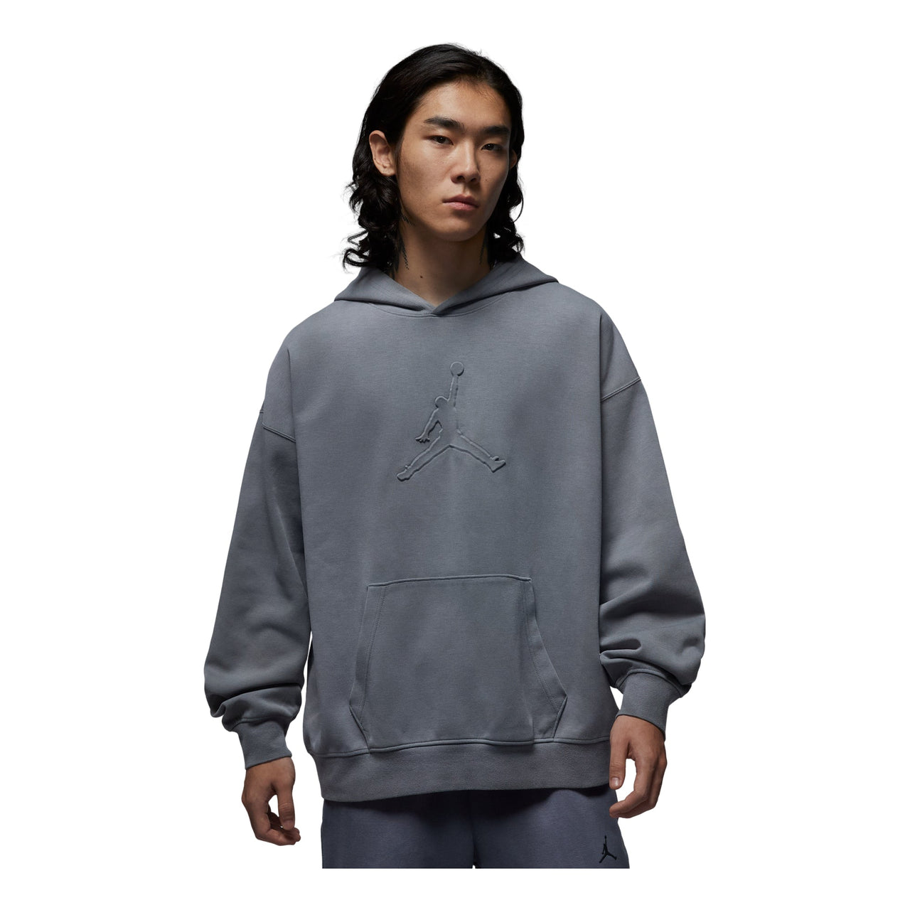 Air Jordan Tatum Hoop Fleece Dri-Fit Pullover Hoodie 'Smoke Grey'  IH0615-084