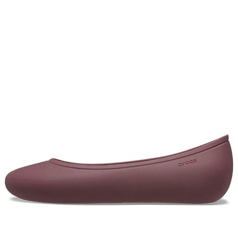 (WMNS) Crocs Brooklyn Flats 'Dark Cherry' 209384-6WD