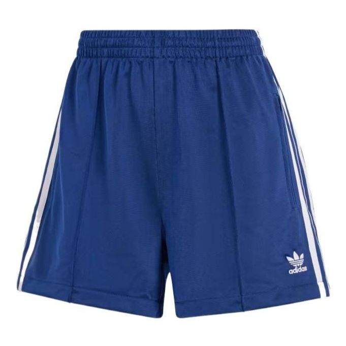 (WMNS) adidas Firebird Shorts Asia Sizing 'Navy White' IP2958