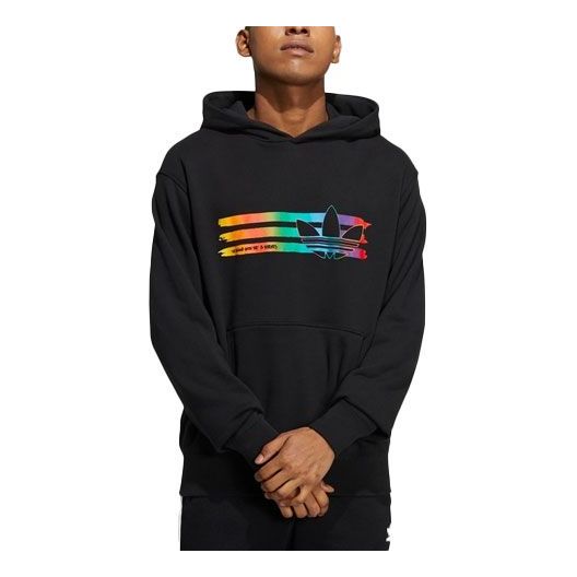 adidas originals Rainbow Logo Printing Black HL4107