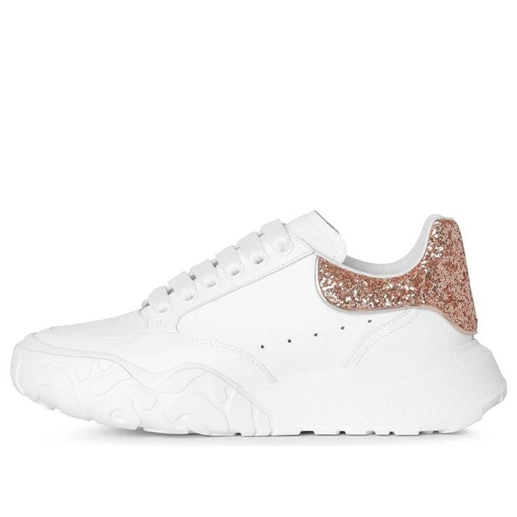 (WMNS) Alexander McQueen Court Trainer 'White Rose Glitter' 657566WIA929397
