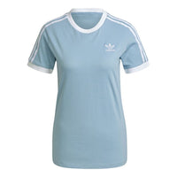 (WMNS) adidas Originals 3 Stripes Tee 'Sky Blue' H33574