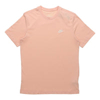 Nike Sportswear Club Embroidered Small Round Neck Short Sleeve Orange AR4999-800