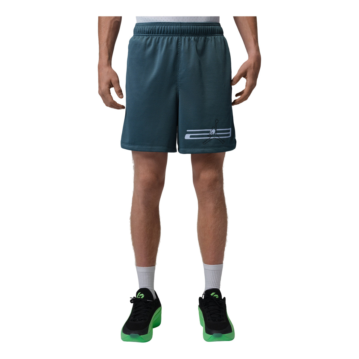 Jordan Dri-FIT Mesh Graphic Shorts 'Ash Green' IF0872-031