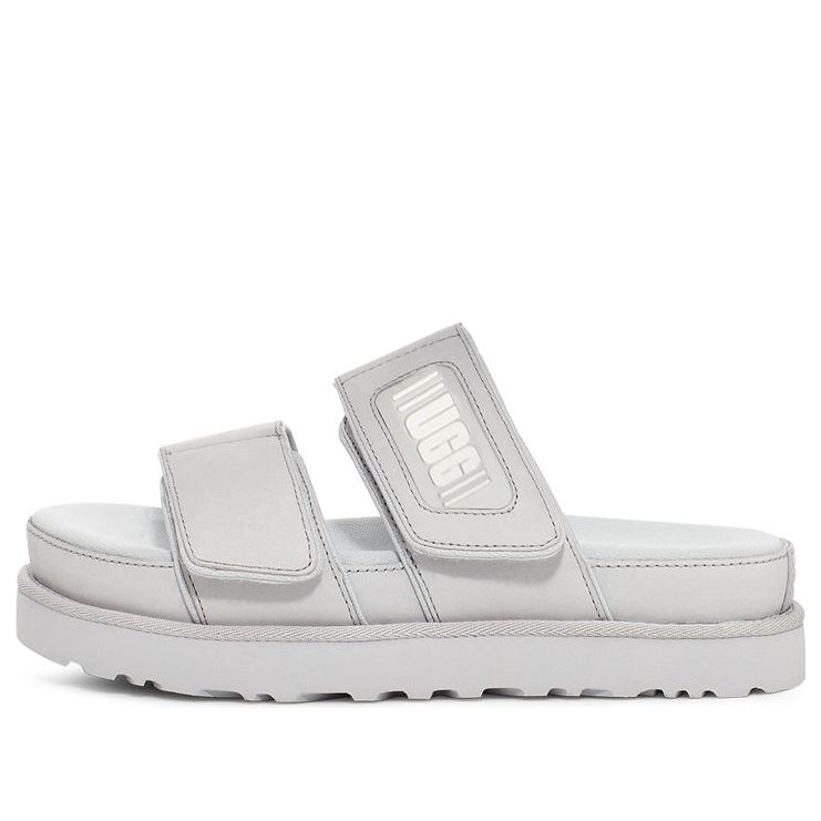 (WMNS) UGG Greer Platform Slide 'Metallic Grey' 1125039-MGLH