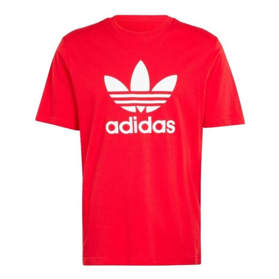 adidas Adicolor Trefoil T-Shirt Asia Sizing 'Red White' IR8009