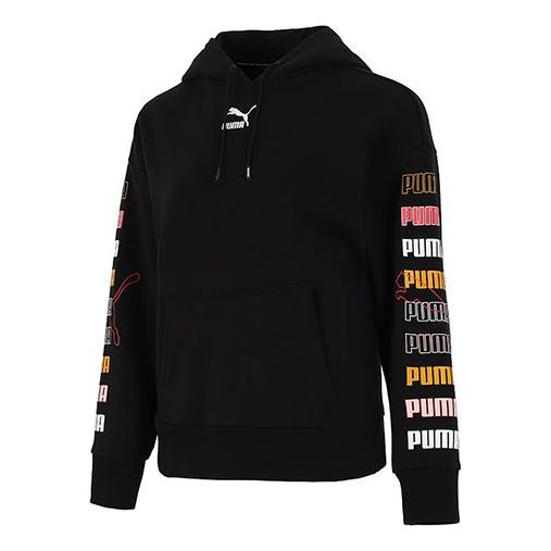 (WMNS) PUMA Classics Graphics Hoodie 'Black' 533155-01