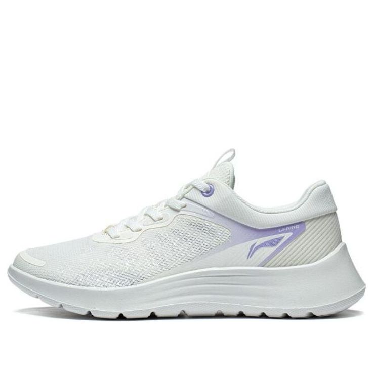 (WMNS) Li-Ning Light Feather 'White Purple' ARST020-1