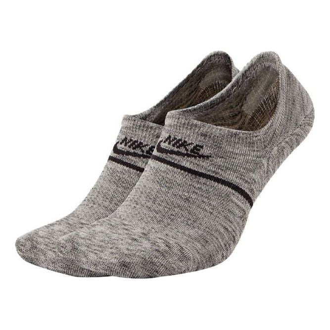 Nike Unisex Snkr Sox No-show Breathable Socks 2 Packs Grey Gray CU0692-012