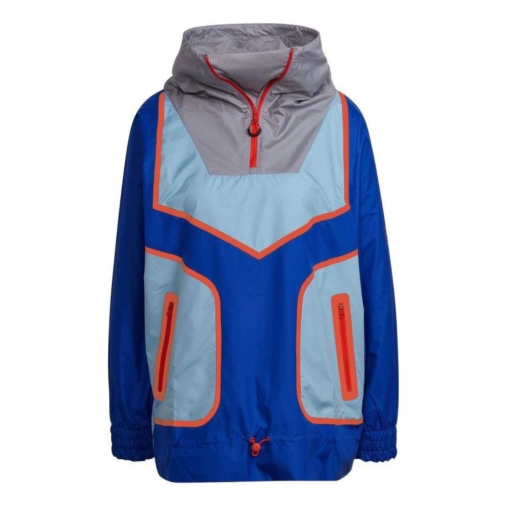 (WMNS) adidas By Stella Mccartney Wind.rdy Loose Fit Training Half Zip Jacket 'Blue' HA6023