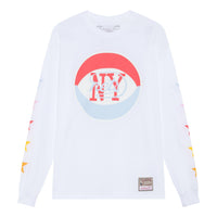 Mitchell & Ness x NBA Uninterrupted Nets Long Sleeve T-shirt 'White' BMLNMO20199-NJNWHIT