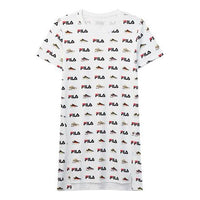 (WMNS) FILA Sports Full Print Knit T-Shirt F11W028323F-WT