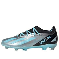 (GS) adidas X Crazyfast Messi.1 FG 'Silver Metallic Bliss Blue' IE4080