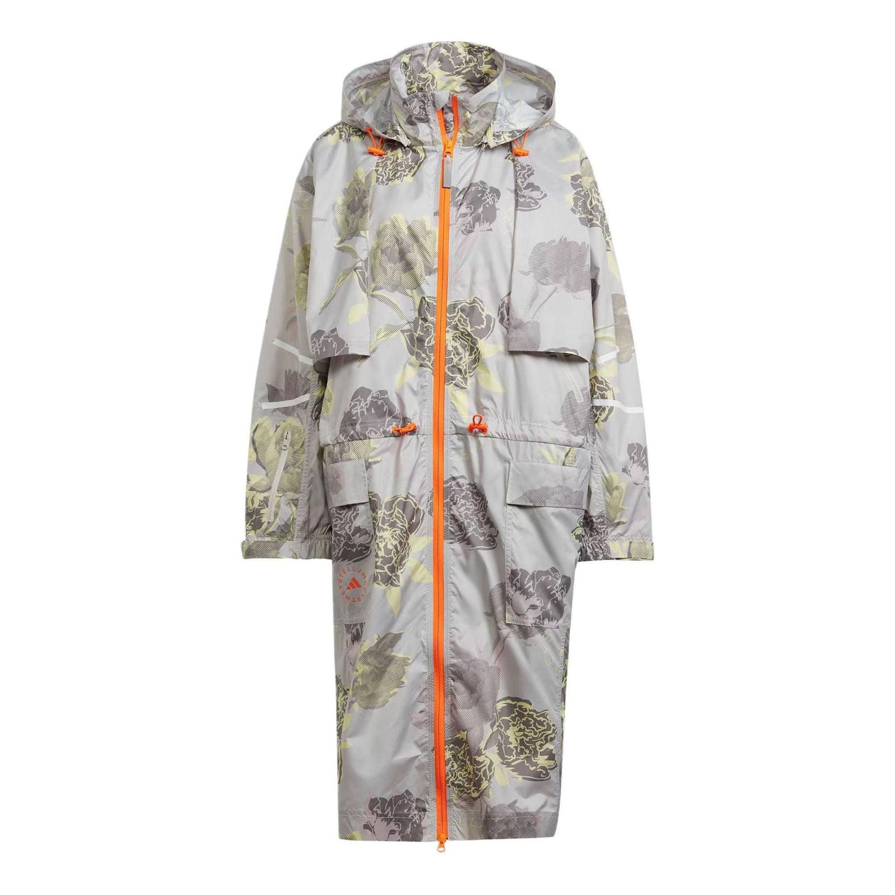 (WMNS) adidas By Stella McCartney Sportswear Long Parka Asia Sizing 'Grey Orange' IN3635