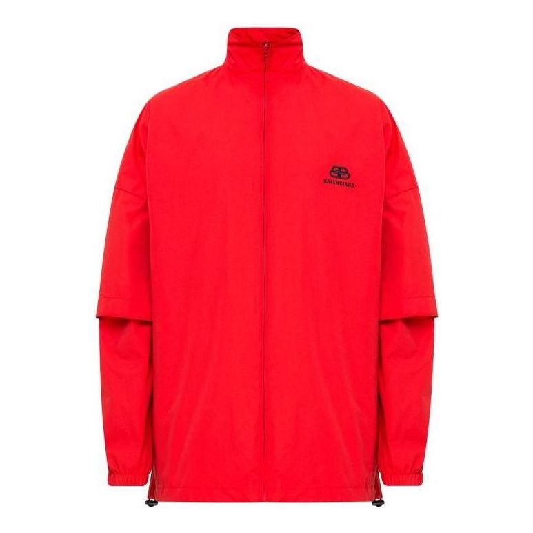 Balenciaga Double Sleeve Zip-Up Jacket 'Red' 602278TG0116010