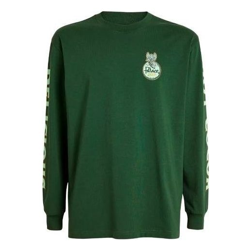 Palace x Harrods Christmas Capsule Long Sleeve Tee 'Green' PAL-FW21-386