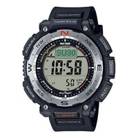 Men's CASIO PRO TREK Series Fashion Sports Waterproof Solar Powered Black Watch Mens PRW-3400-1PR