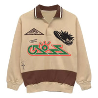 Travis Scott Cactus Jack Cross Rugby Sweater 'Tan Brown' TC-63