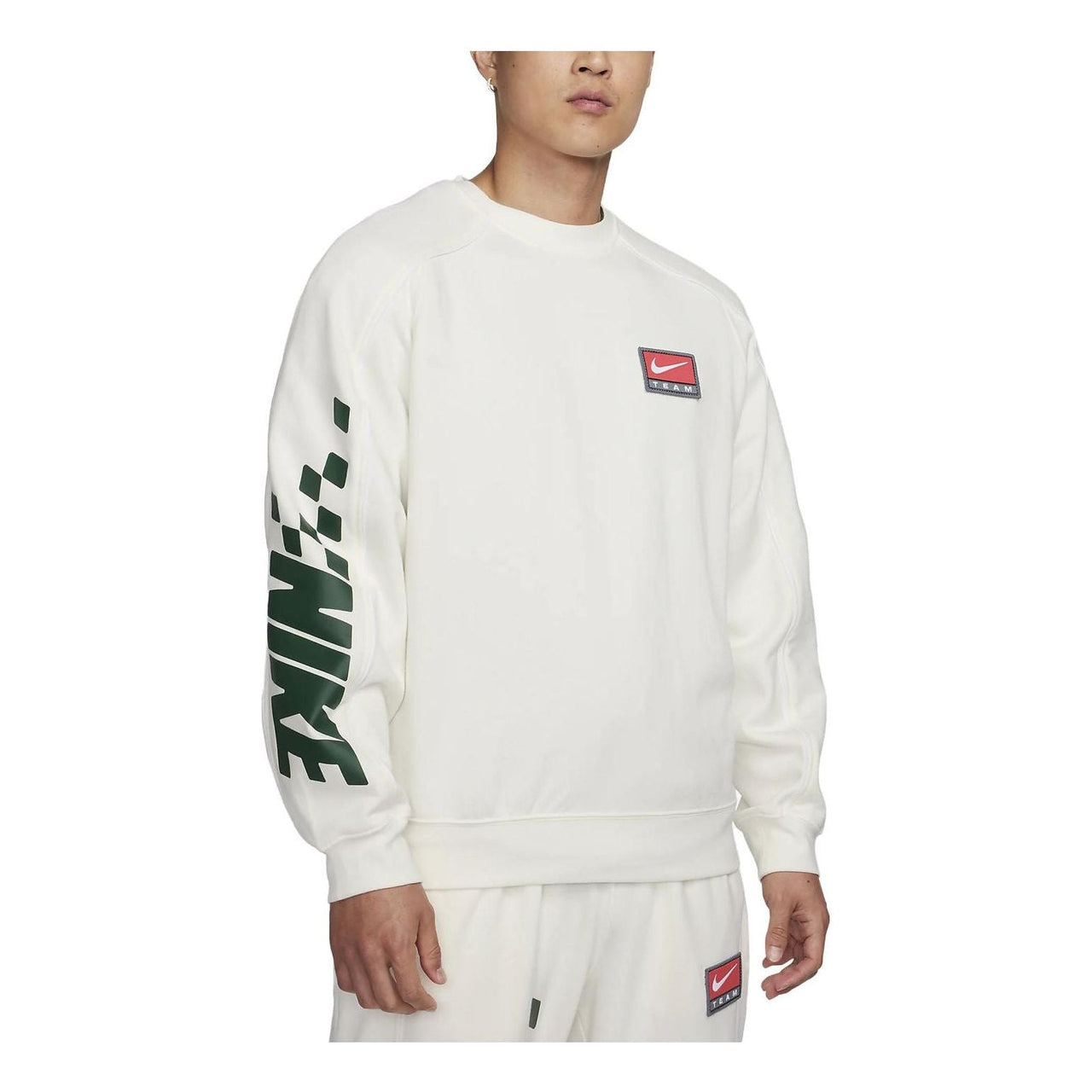 Nike Sportswear Shoe Dog Graphic Fleece Crewneck Sweatshirt 'White' FB7260-133
