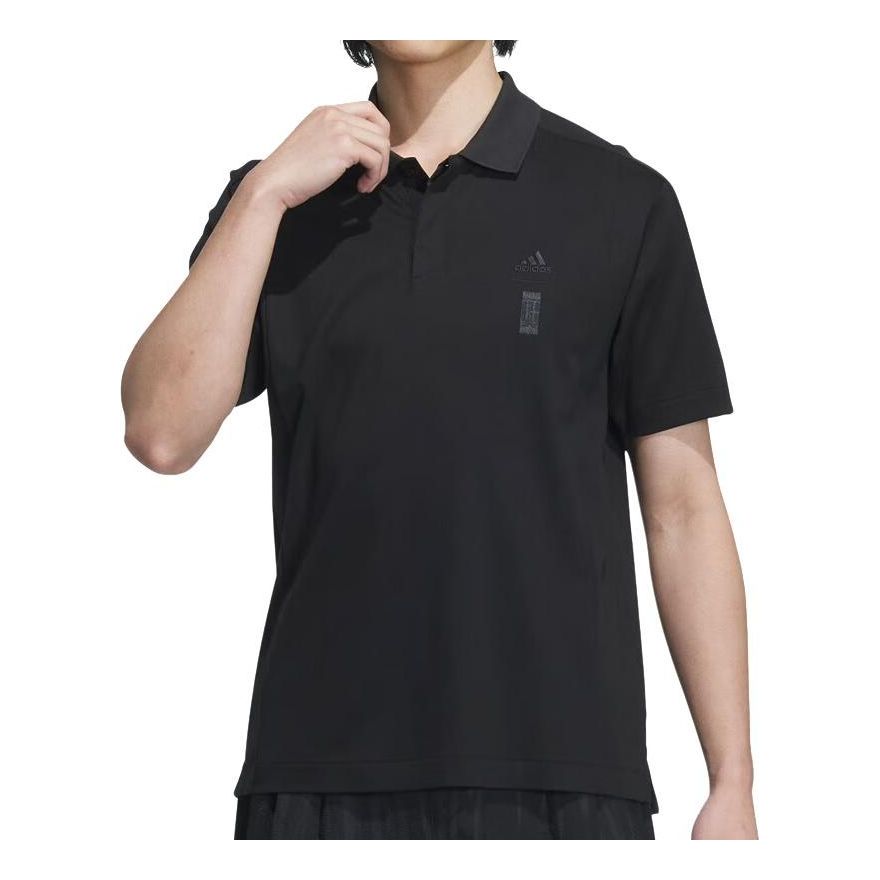 adidas Wuji Must Polo Shirt Asia Sizing 'Black' JE6665