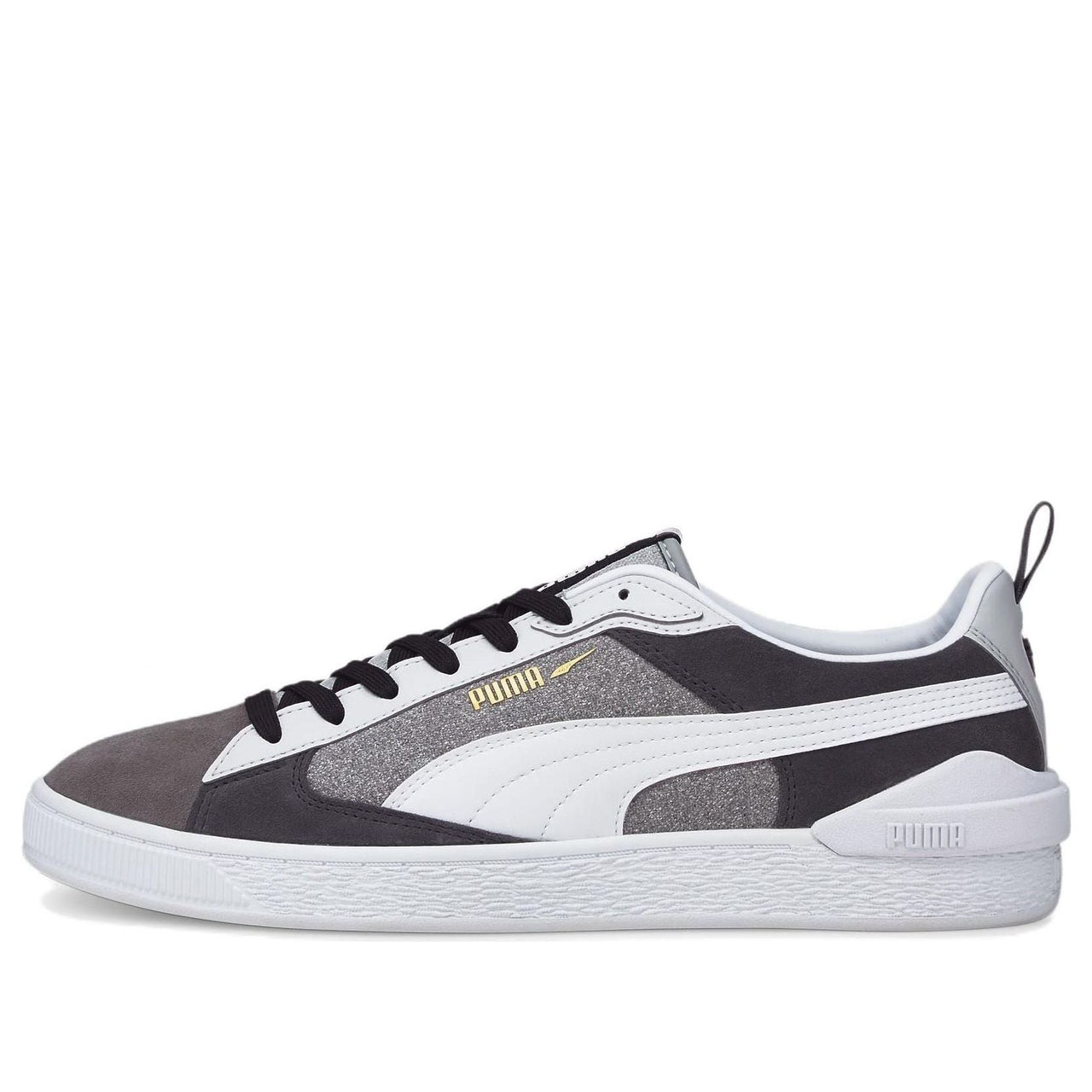 PUMA Suede Block Wt Foam Strip 2 'Black White Gray' 383895-01