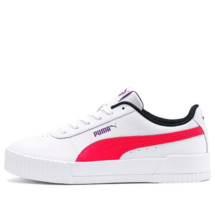 (WMNS) PUMA Carina Leather 'White Red' 370325-04