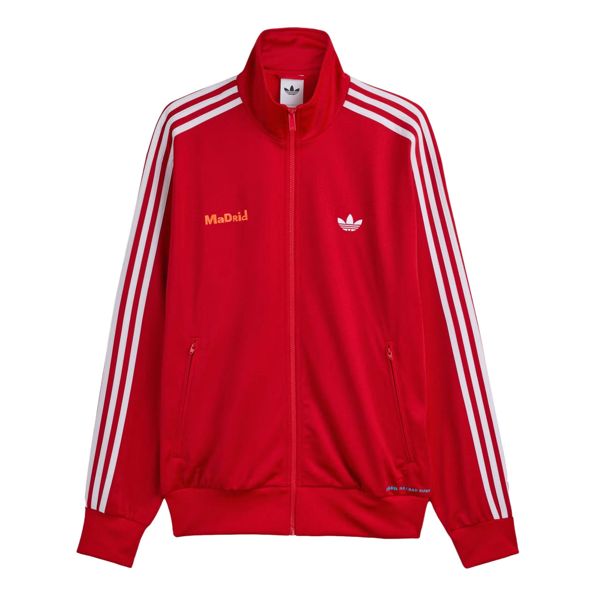 adidas x Bad Bunny DTmF Tour Merch Madrid Firebird Track Jacket 'Red' LG9055