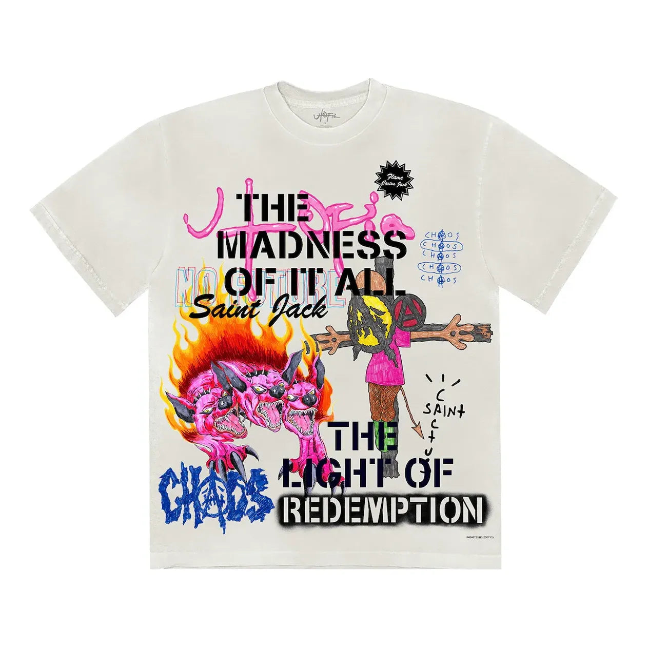 Travis Scott Utopia x St Michael 3A T-Shirt 'White' TSUT-SS29