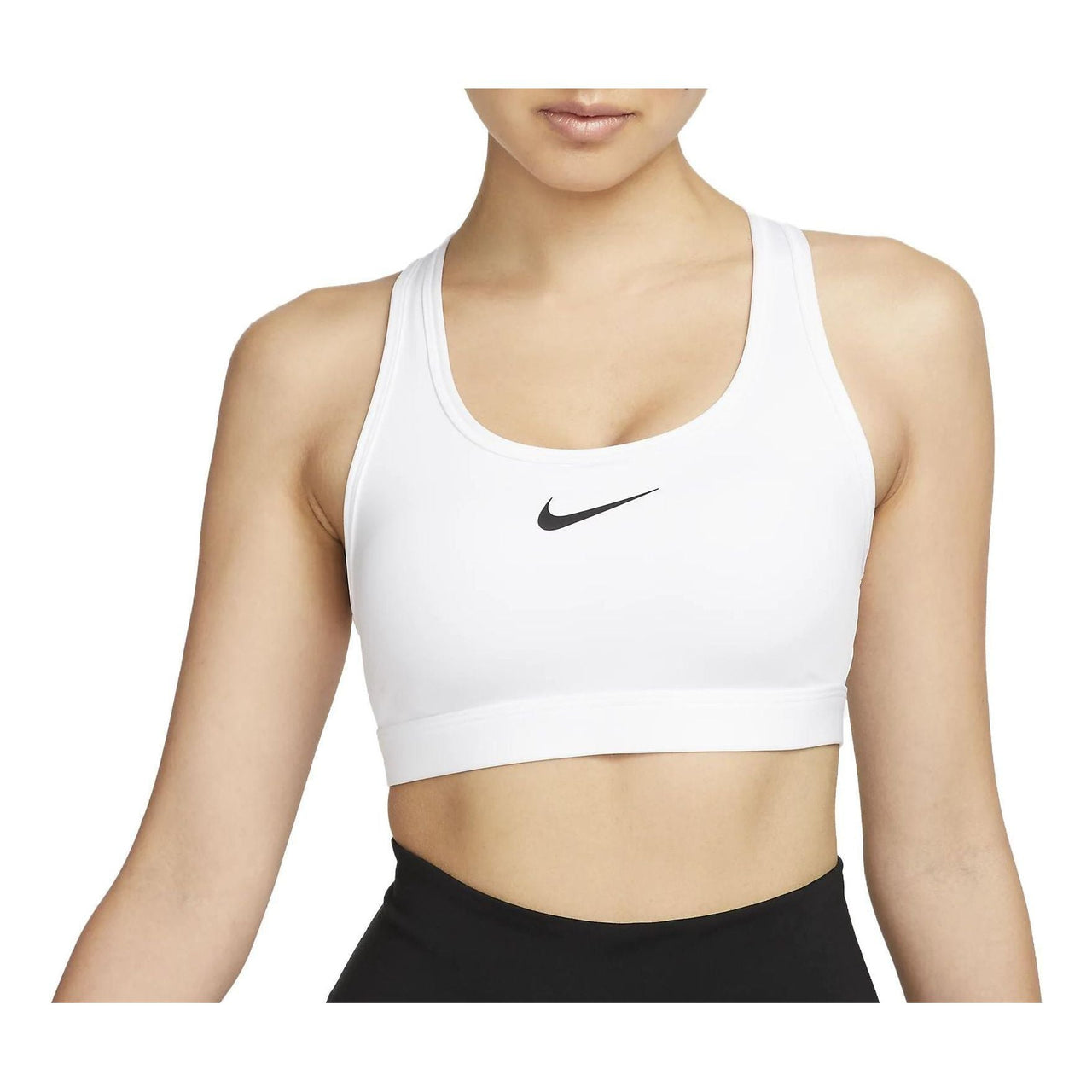 (WMNS) Nike Swoosh Medium Support Sports Bra 'White' DX6822-100