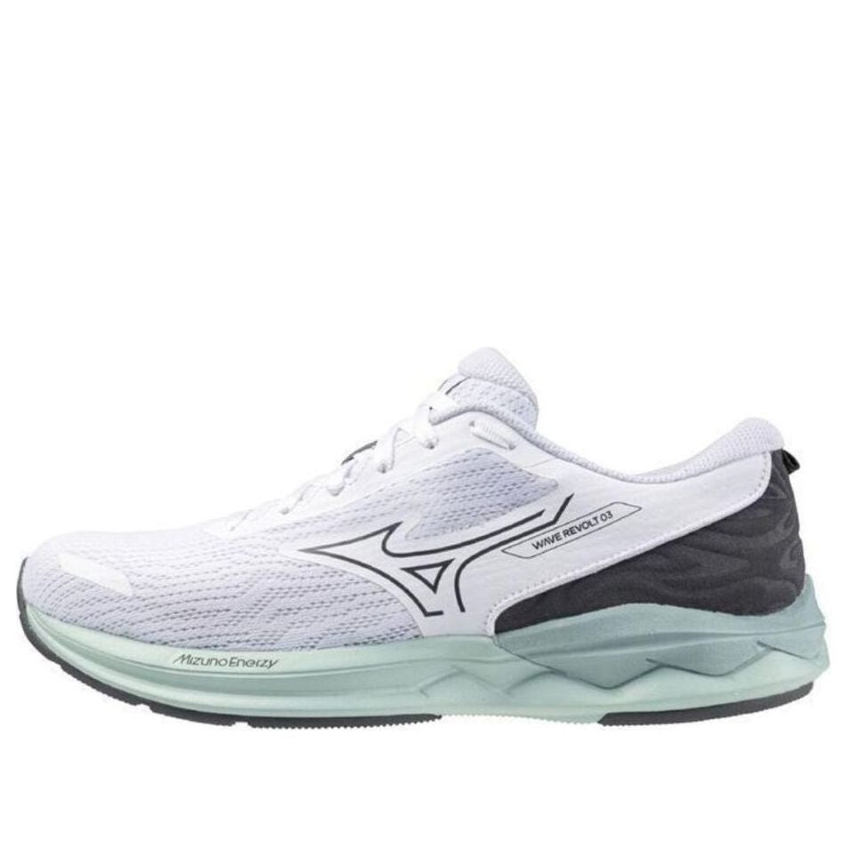(WMNS) Mizuno Wave Revolt 3 Wide 'White Light Green' J1GD248524