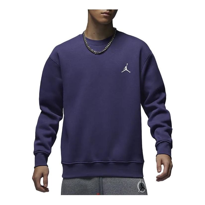 Air Jordan Flight MVP Graphic Fleece Crew-Neck Sweatshirt 'Blue' FB7020-500