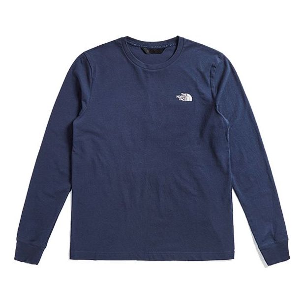 THE NORTH FACE Urban Exploration FlashDry Black Series Logo Embroidered Long Sleeve Tee Blue 46KH-H2G