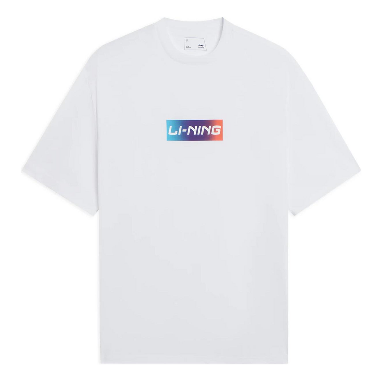 Li-Ning Box Logo T-shirt 'White' AHSSC17-1