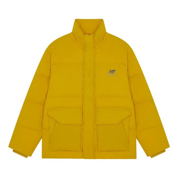 New Balance Logo Print Warm Jacket 'Yellow' AMJ14309-MSU