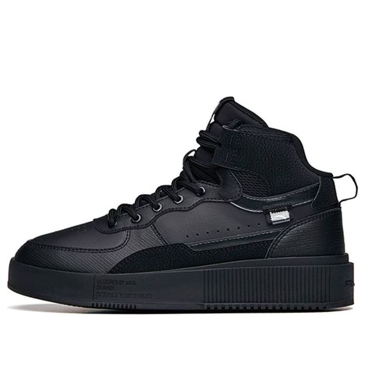 (WMNS) ANTA Life Series Sneakers High 'Black' 922138011-5