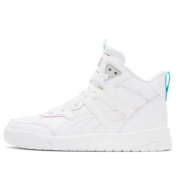 PUMA Backcourt Mid Rainbow Splicing Casual Shoes White 368872-01