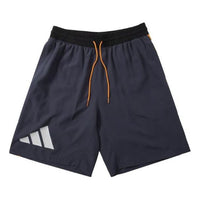 adidas Running Training Gym Breathable Shorts Navy Blue H58408