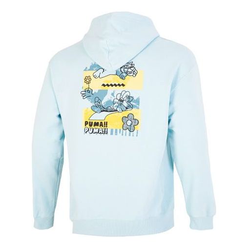 PUMA Downtown Logo Hoodie 'Blue' 537753-30