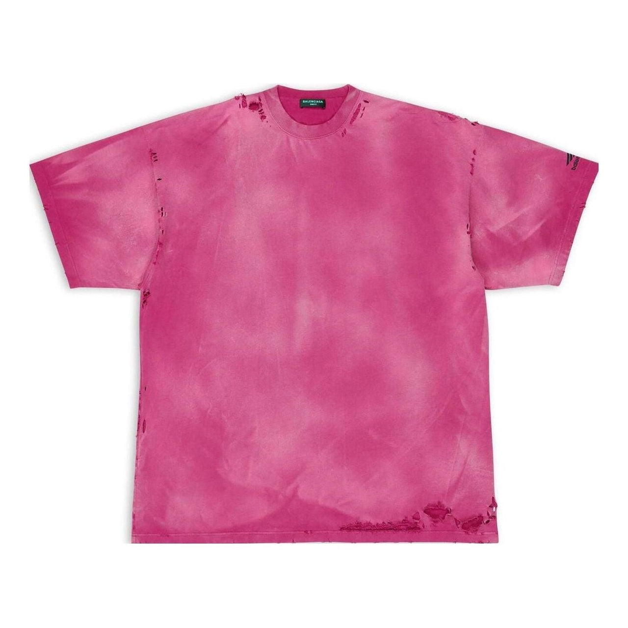 Balenciaga 3B Sports Icon Repaired Oversized T-Shirt 'Dark Fucshia' 704056TMVA50556