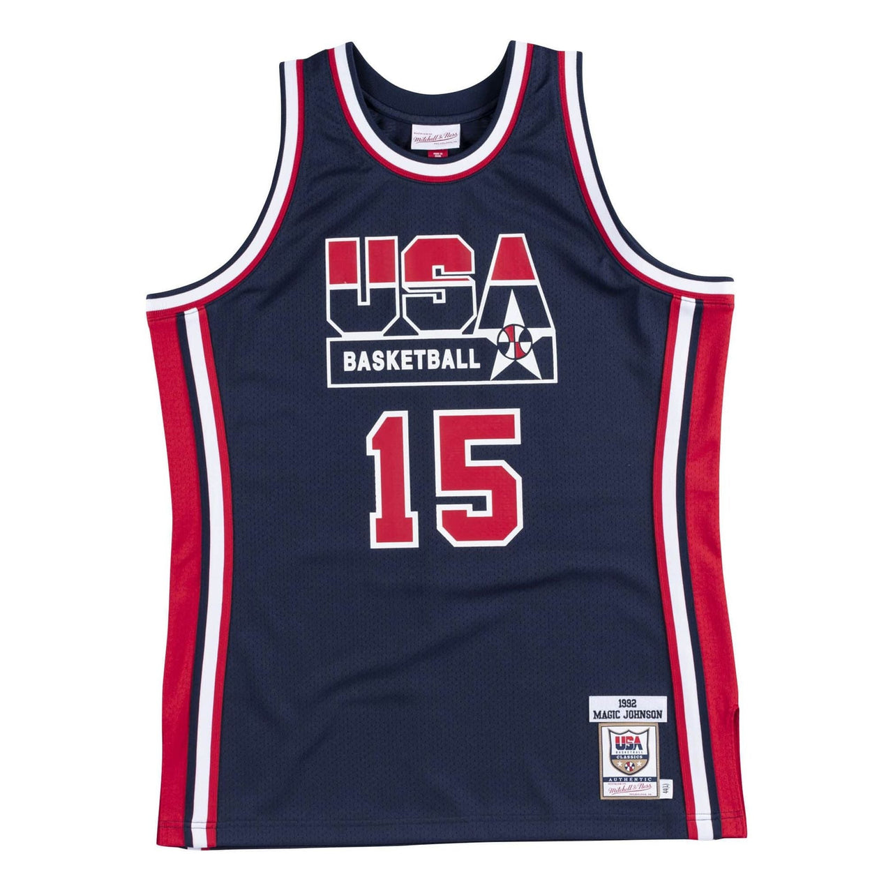 Mitchell & Ness Team USA 1992 Jerseys 'Magic Johnson 15' AJY4GS18413-USANAVY92EJH