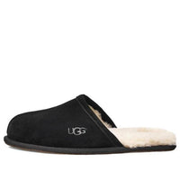 UGG Scuff Slipper Fleece Lined Black Slippers 1101111-BLK