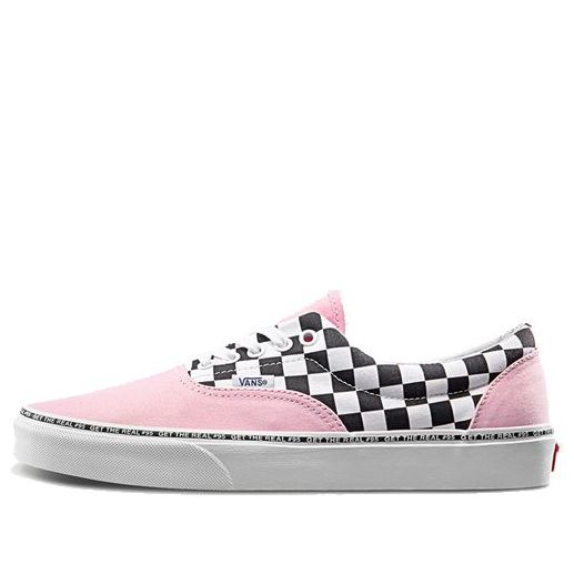 Vans Era Retro Casual Skate Shoes Unisex Pink Grid VN0A38FRTO1