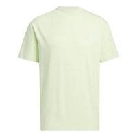 adidas neo Solid Color Round Neck Sports Short Sleeve Light Green T-Shirt HS6816