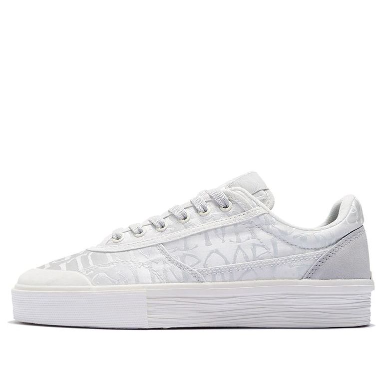 (WMNS) Li-Ning Wave Pro Low 50/50 'White Grey' AECS040-2