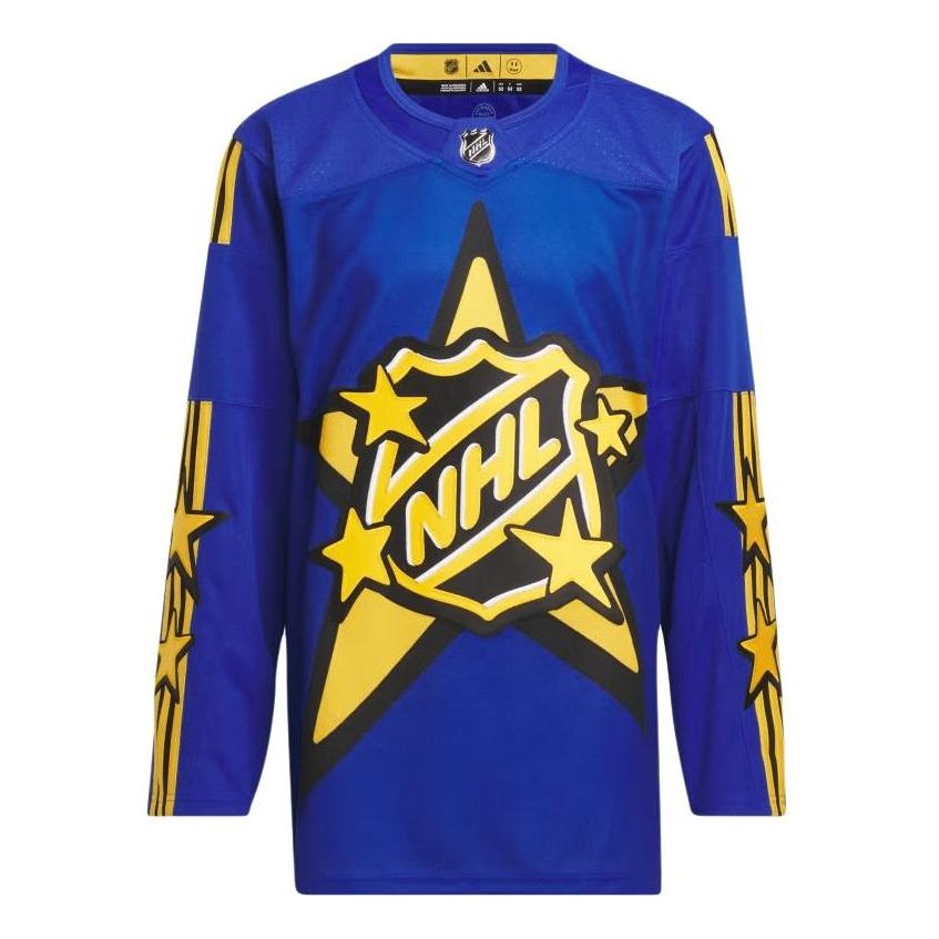 adidas x Drew House 2024 NHL ALL-STAR Hockey Jersey Asia Sizing 'Blue Gold' IX5439