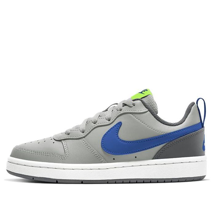 (GS) Nike Court Borough Low 2 'Grey Fog Game Royal' BQ5448-012
