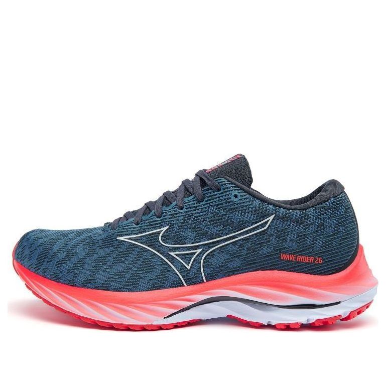 Mizuno Wave Rider 26 'Navy Teal Bright Orange' J1GC220351