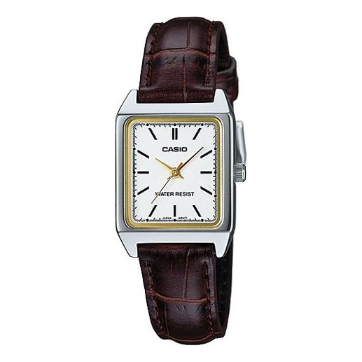 CASIO Female DRESS Japan / South Korea Fashion Quartz Brown Analog LTP-V007L-7E2